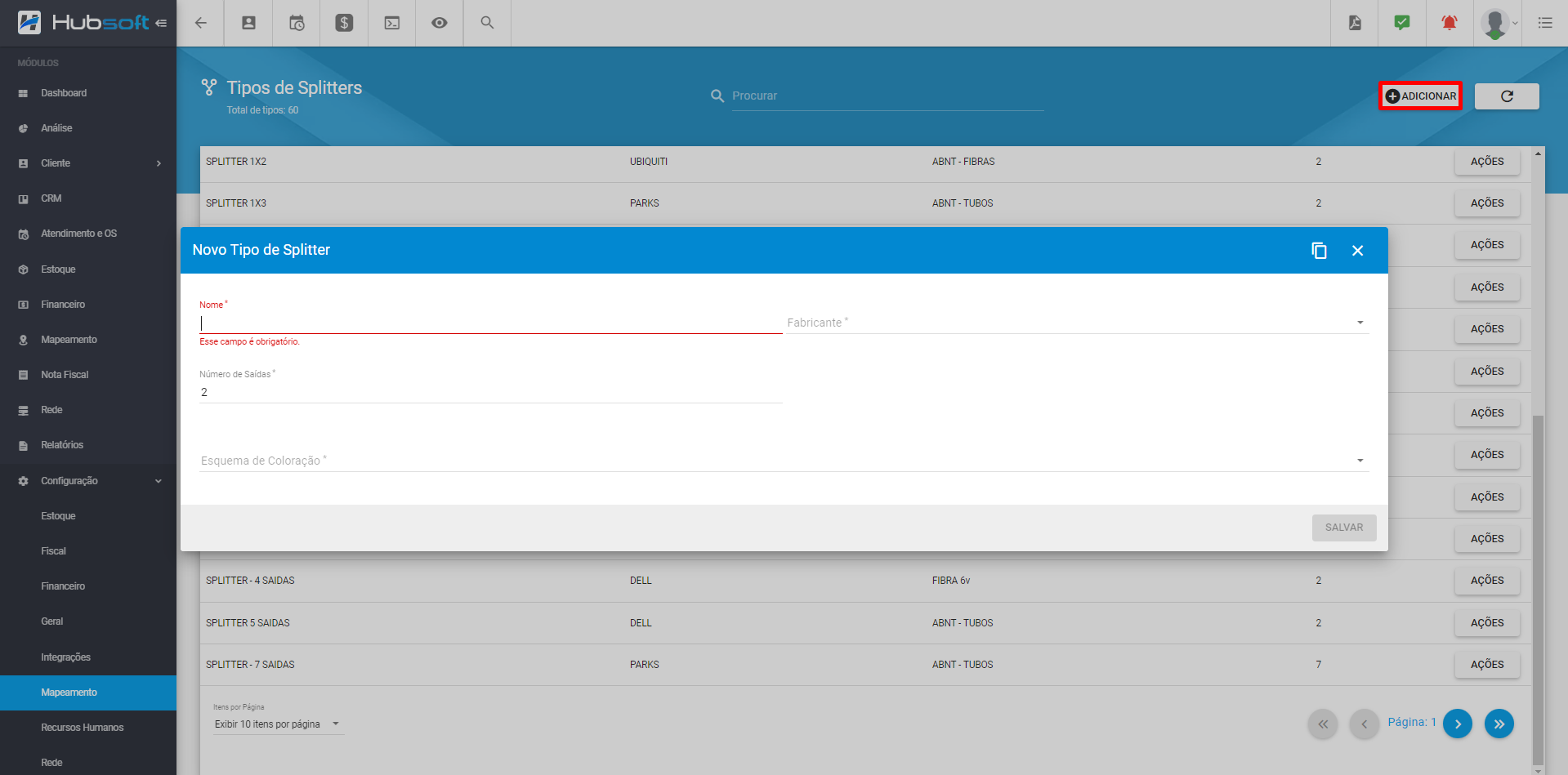 Tipos De Splitters Wiki Hubsoft