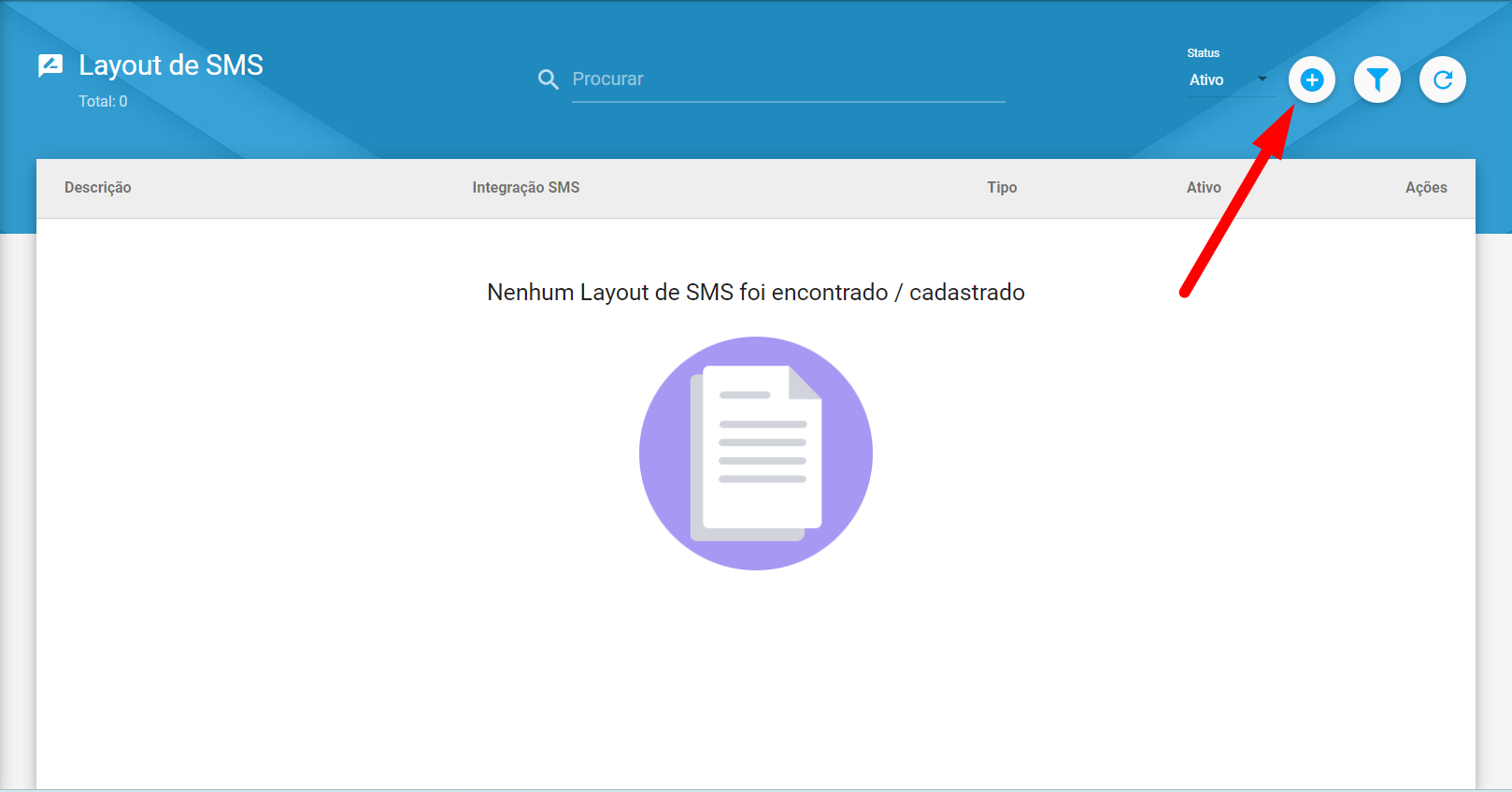 tela_menu_configuracao_geral_layout_de_sms_adicionar