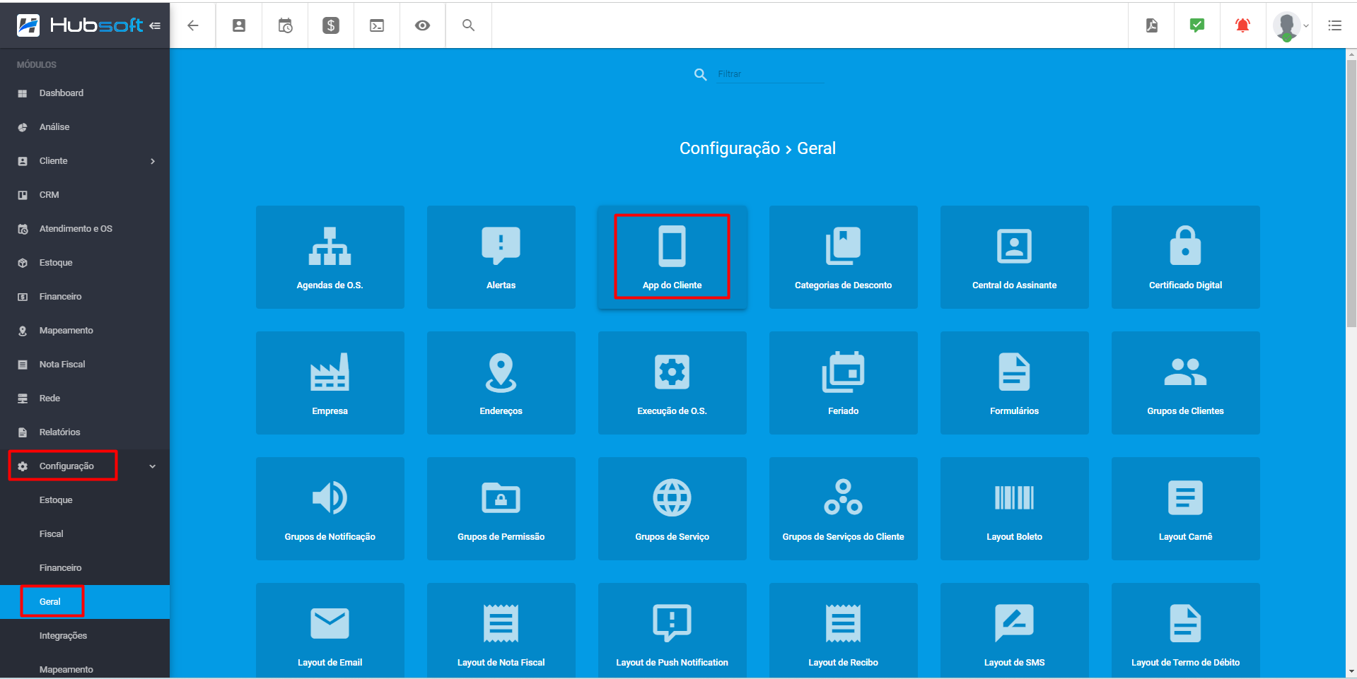 painel_de_configuracao_do_aplicativo_do_cliente