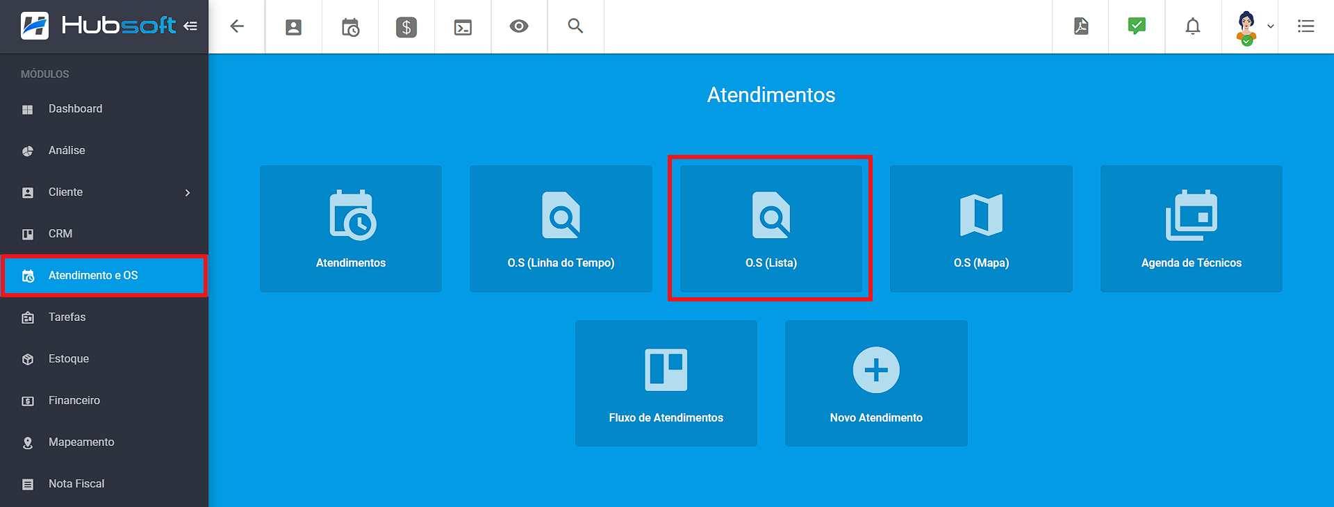 imagem_que_mostra_menu_atendimento_e_os_destacando_os_lista