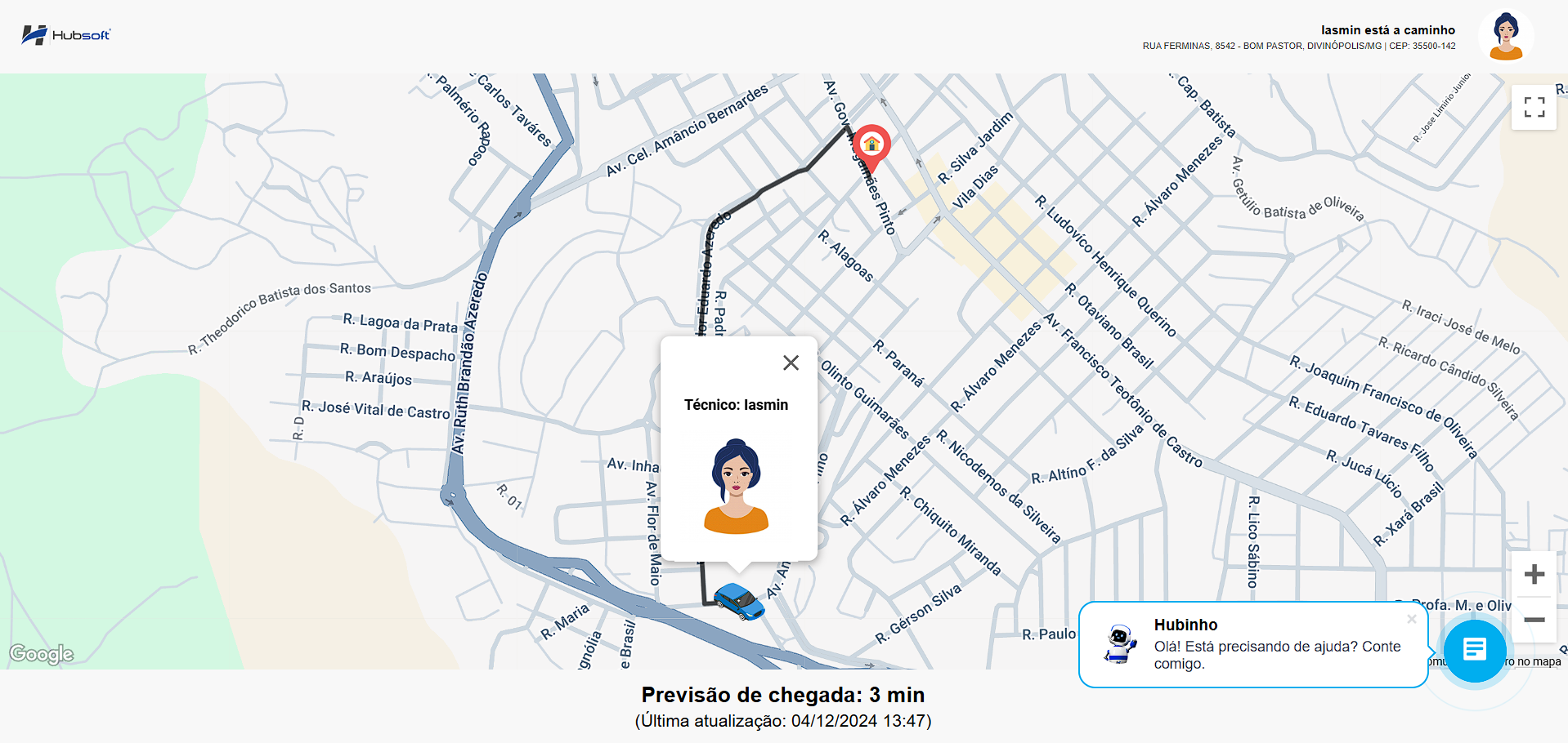 imagem_que_mostra_rota_do_tecnico_ate_o_cliente