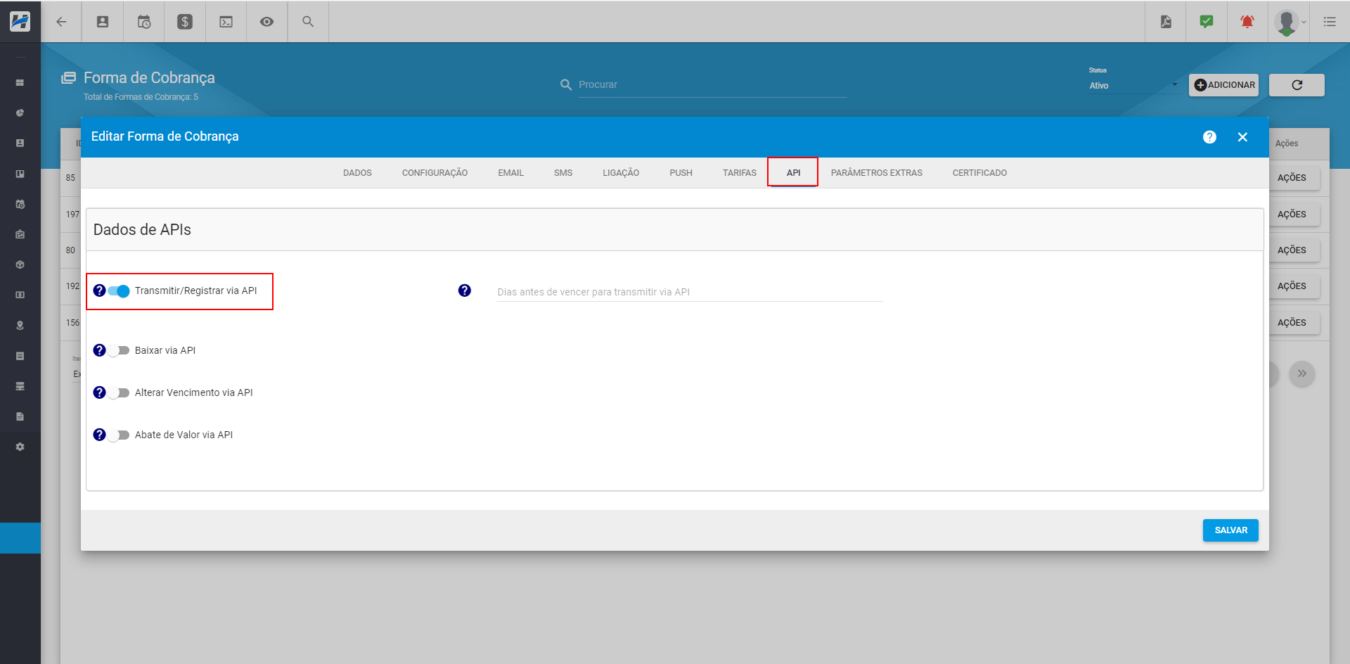 imagem_que_mostra_menu_configuracao_financeiro_forma_de_cobranca_banese_aba_api_ativar_api