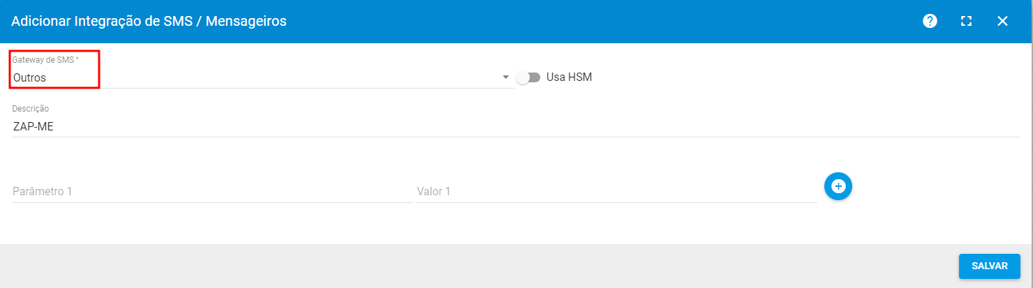 imagem_que_mostra_menu_configuracao_integracoes_sms_mensageiros_icone_adicionar_integracao_zap_me_gateway_outros