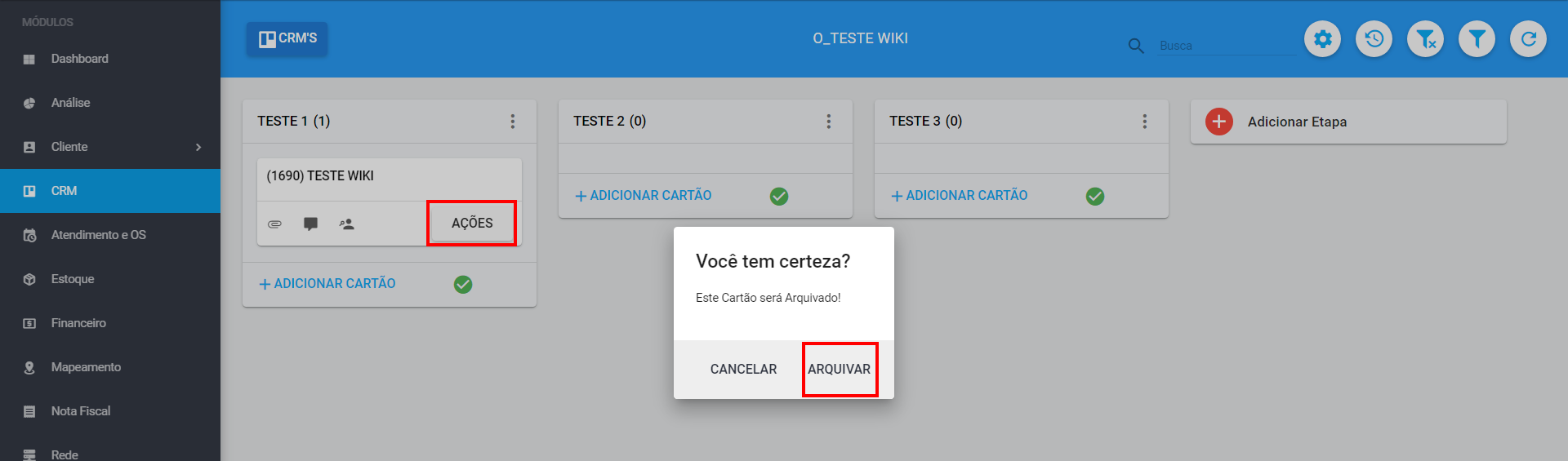 imagem_que_mostra_como_arquivar_cartao_adicionado_na_etapa_no_crm