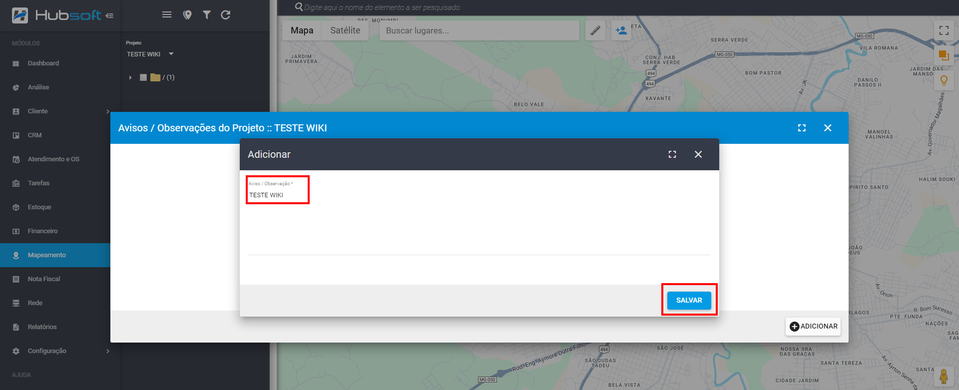 imagem_que_mostra_como_adicionar_aviso_observacao_e_salvar_projeto_mapeamento_projetos
