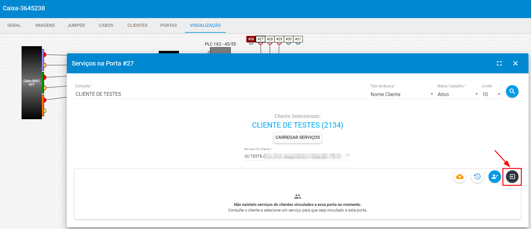 imagem_que_mostra_vinculando_cliente_porta_de_atendimento_caixa_selecionando_servico_do_cliente