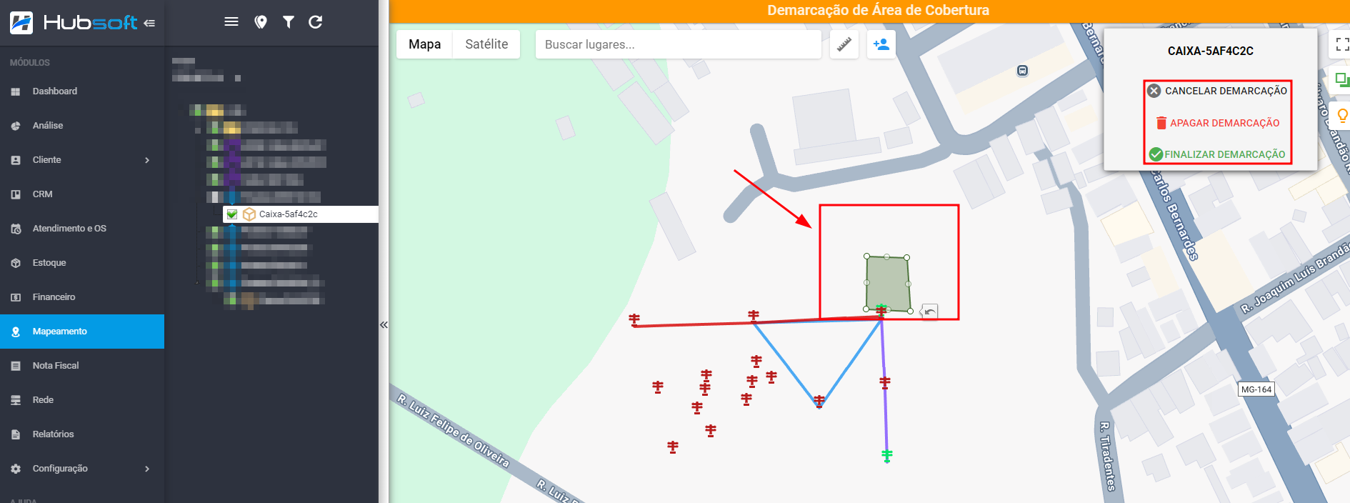 imagem_que_mostra_demarcar_area_de_cobertura_caixa_optica_mapa_salvando