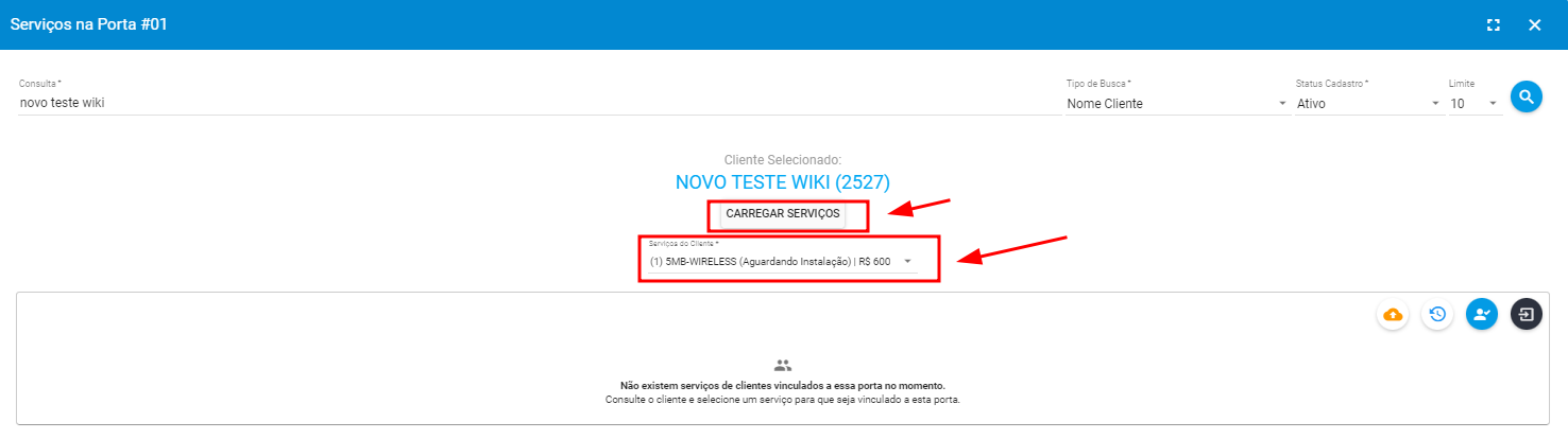 imagem_que_mostra_modulo_mapeamento_area_de_desenho_opcao_vincular_cliente_na_porta_carregar_servico