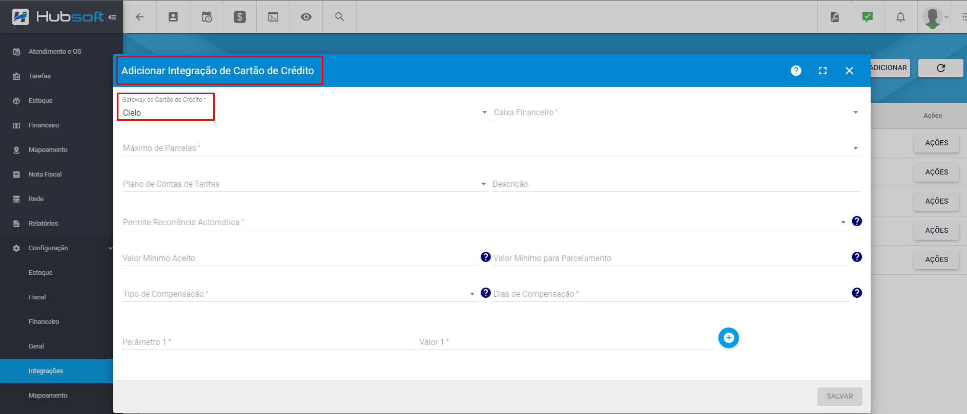 imagem_que_mostra_menu_integracao_de_cartao_de_credito_adicionar_parametros