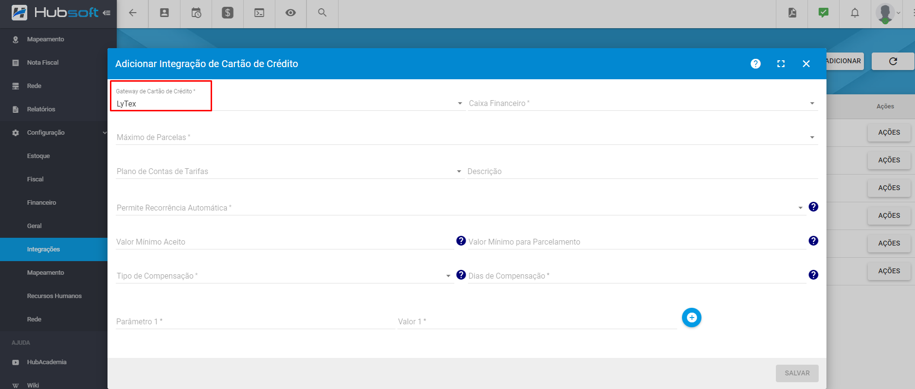 imagem_que_mostra_menu_integracao_de_cartao_de_credito_adicionar_parametros