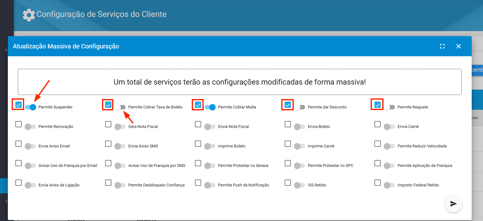 imagem_que_mostra_como_realizar_as_acoes_massivas_do_relatorio_de_configuracao_dos_servicos