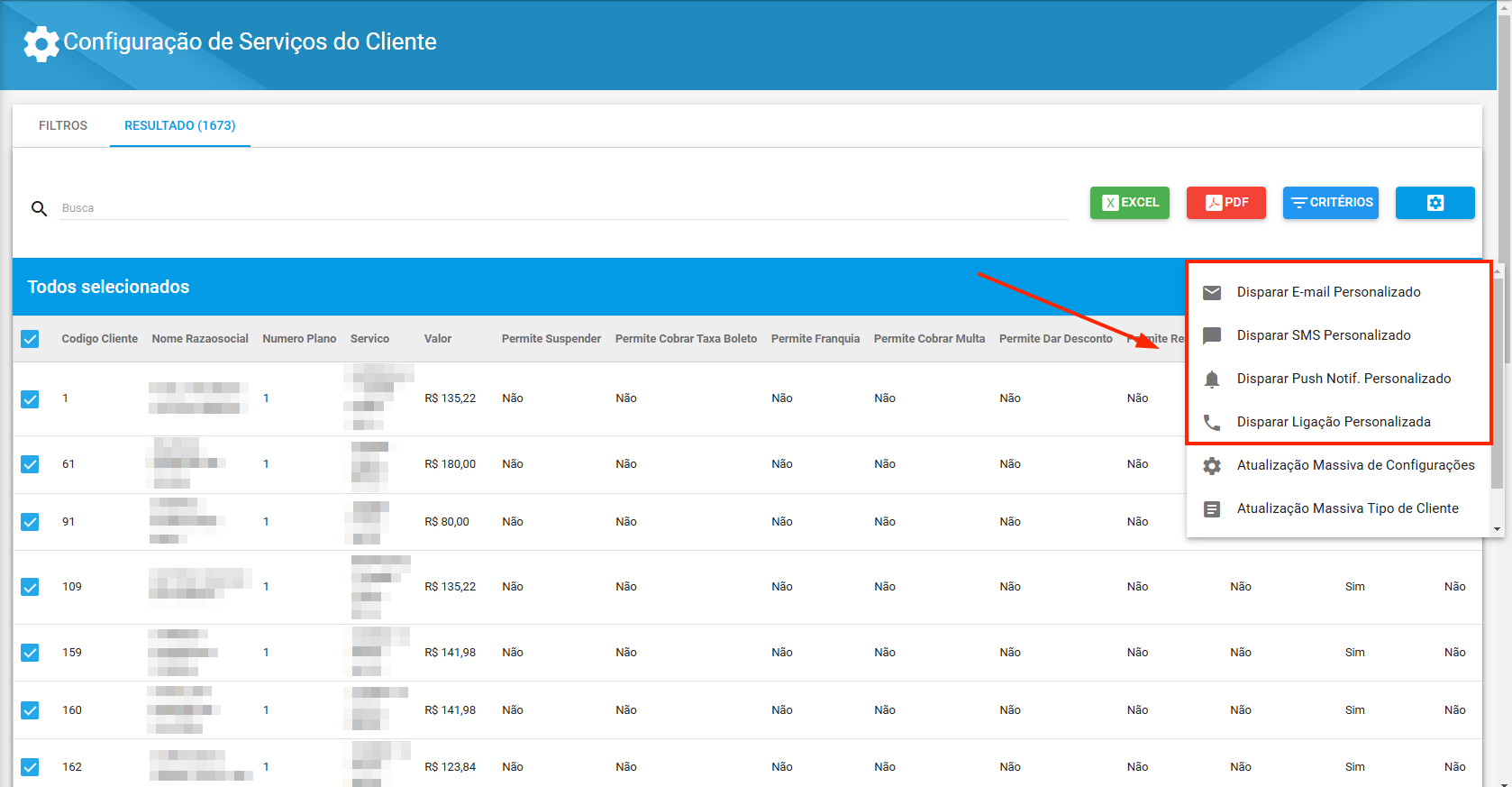 imagem_que_mostra_como_selecionar_o_acoes_do_relatorio_de_configuracao_do_servico_dos_clientes