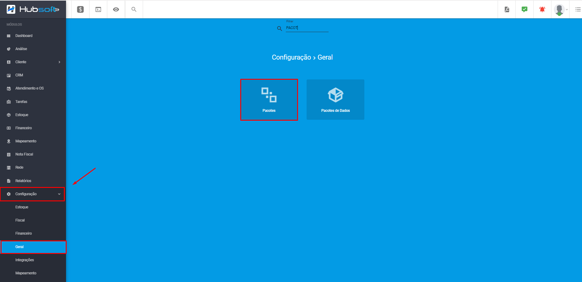 imagem_que_mostra_menu_configuracoes_geral_pacotes