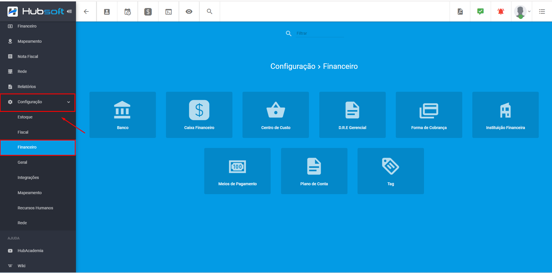 imagem_que_mostra_como_consultar_modulo_configuracao_financeiro_modulos