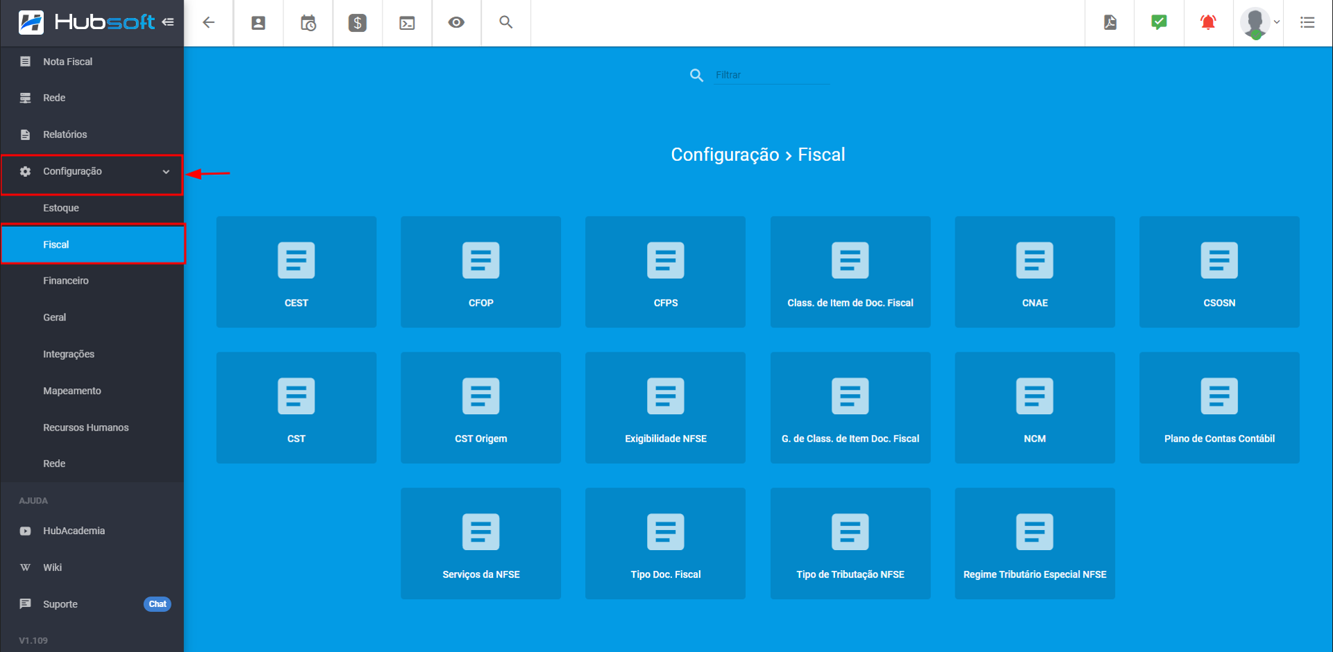 imagem_que_mostra_como_consultar_modulo_configuracao_fiscal_modulos