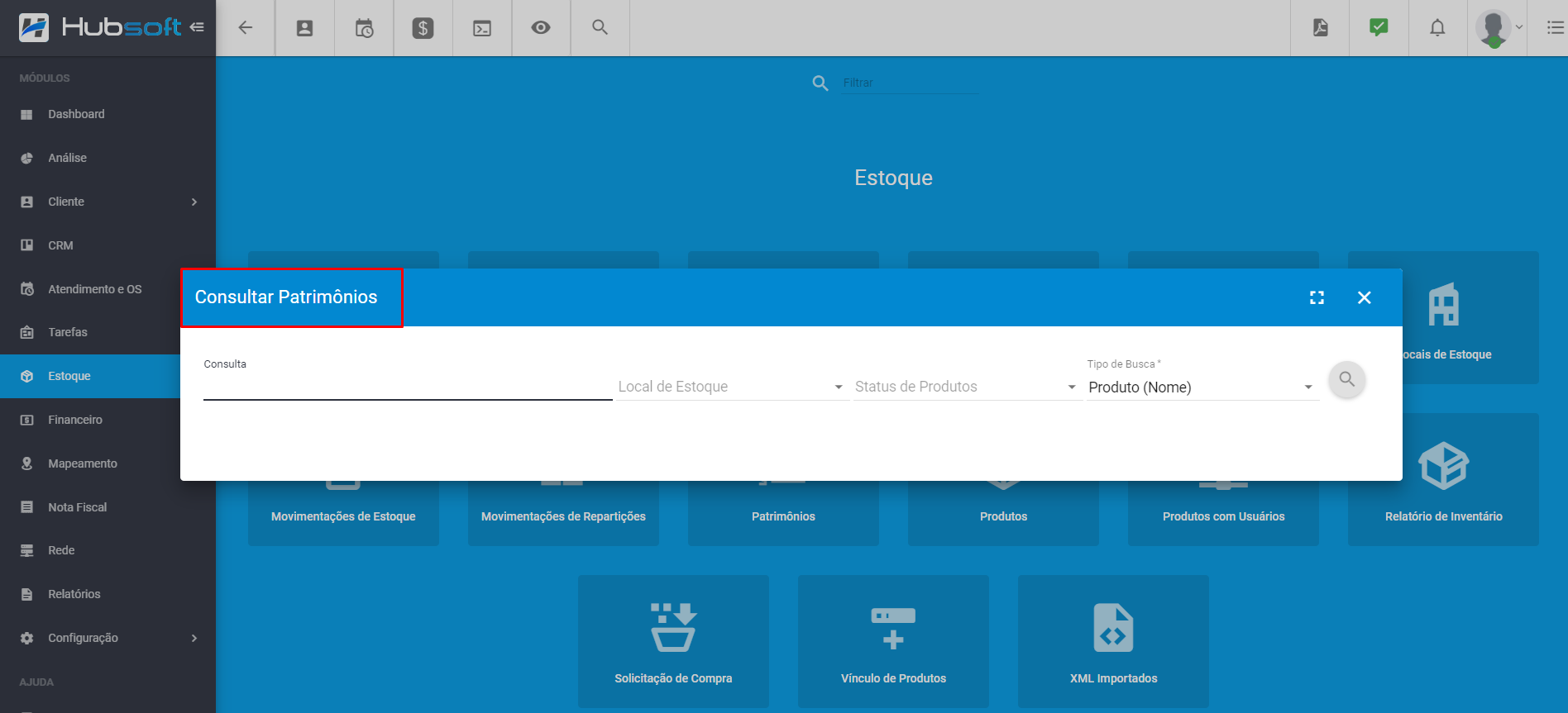 imagem_que_mostra_menu_estoque_sistema_consultar_patrimonios