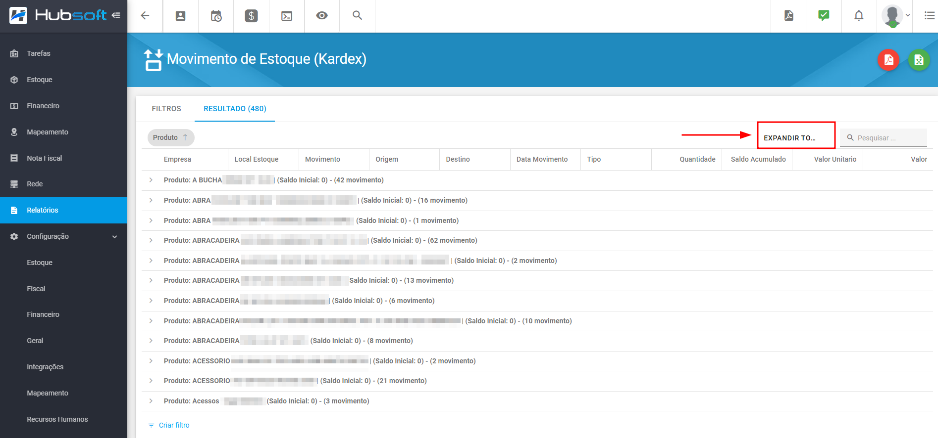 imagem_que_mostra_relatorios_movimento_de_estoque_kardex_resultados_expandir_todos