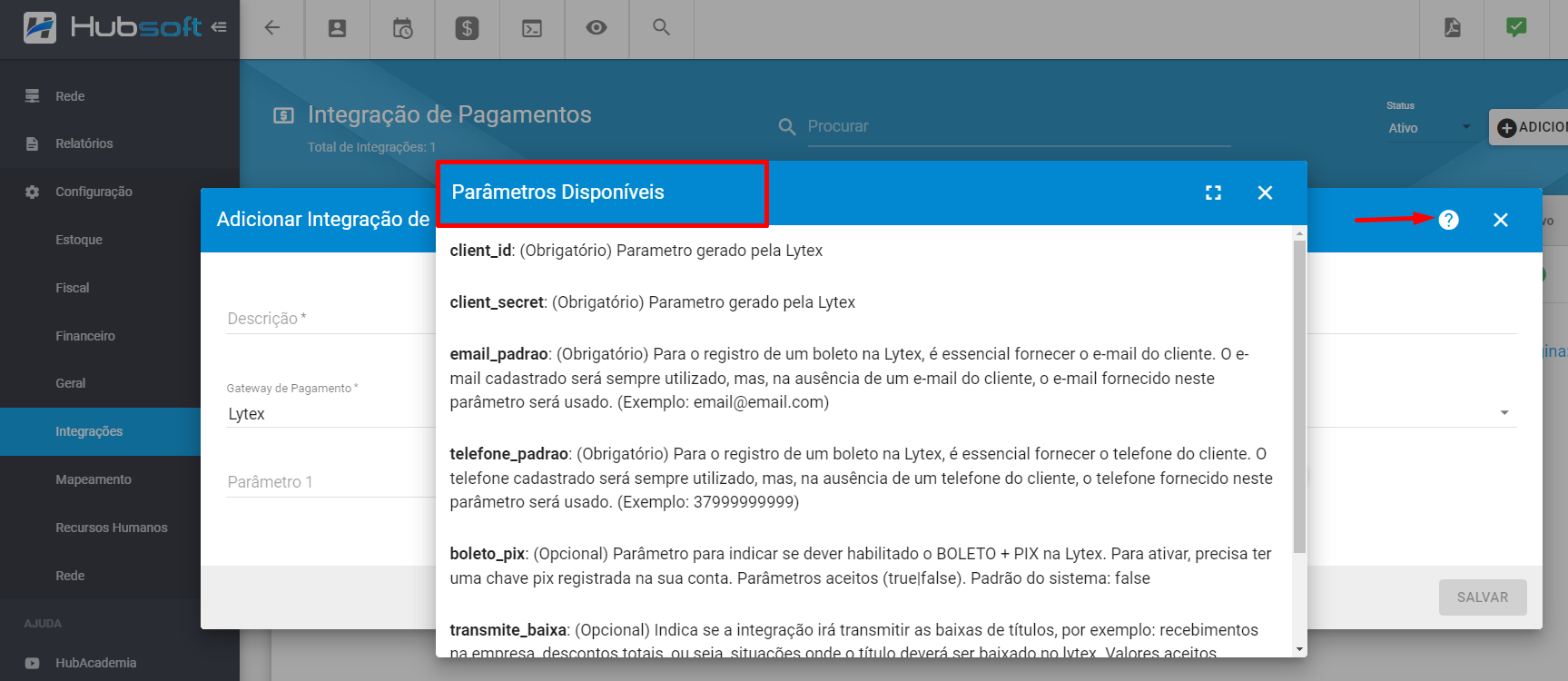 imagem_que_mostra_adicionar_integracao_pagamento_parametros