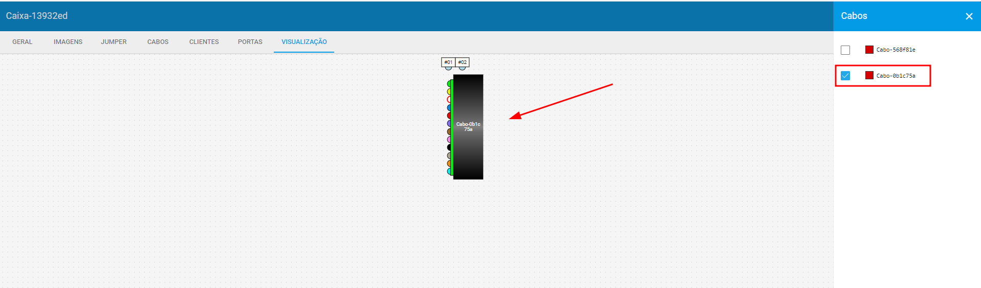 imagem_que_mostra_modulo_mapeamento_projeto_visualizacao_cabos_selecionados
