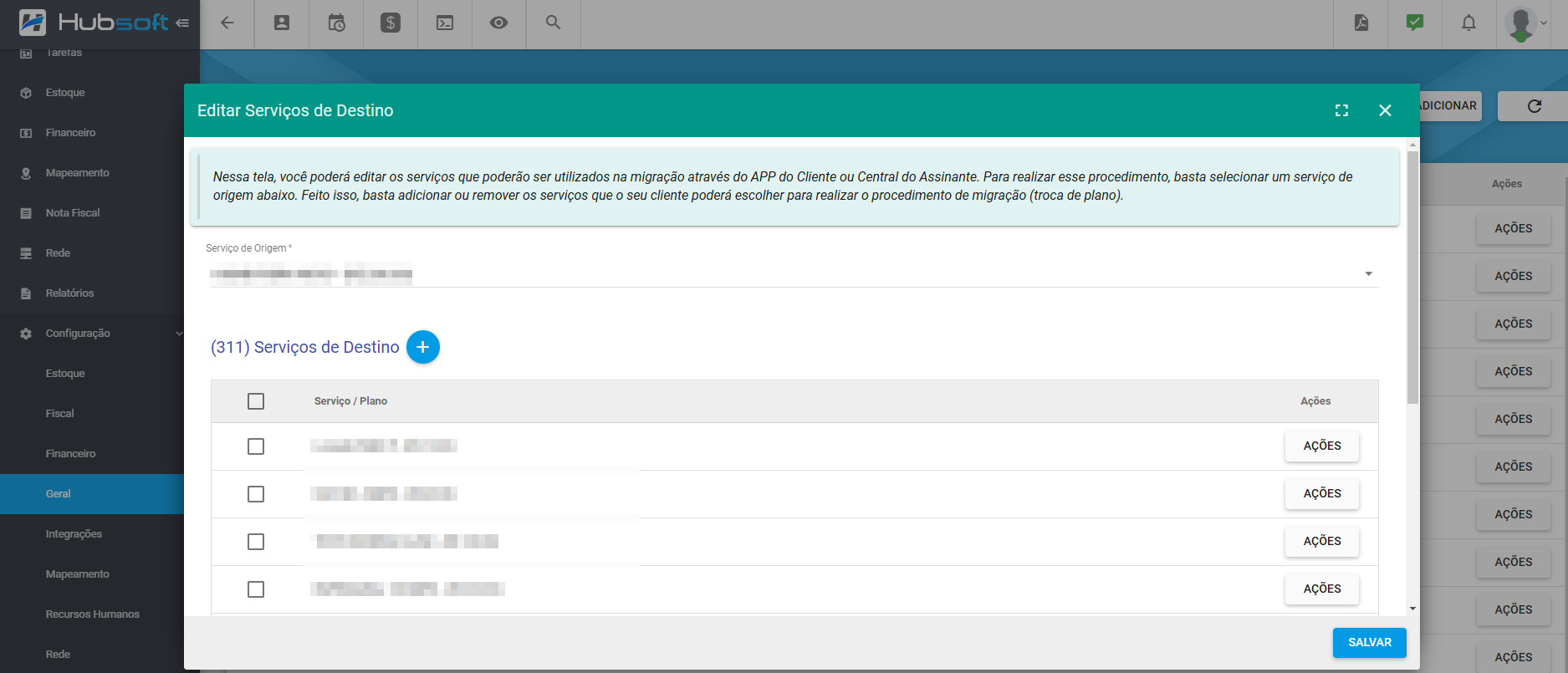imagem_que_mostra_adicionar_perfil_de_migracao_sac_configuracoes_editar_servicos_de_destino_selecionar