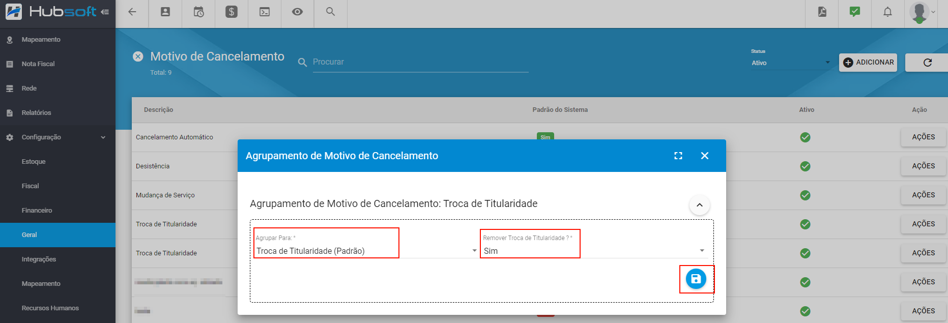 imagem_que_mostra_agrupar_motivo_de_cancelamento_selecionar