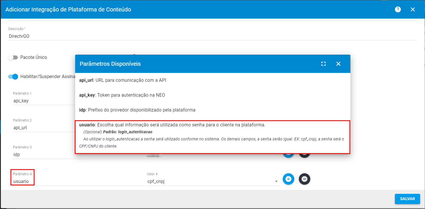 imagem_que_mostra_adicionar_integracao_plataforma_conteudo_neo_parametro_usuario