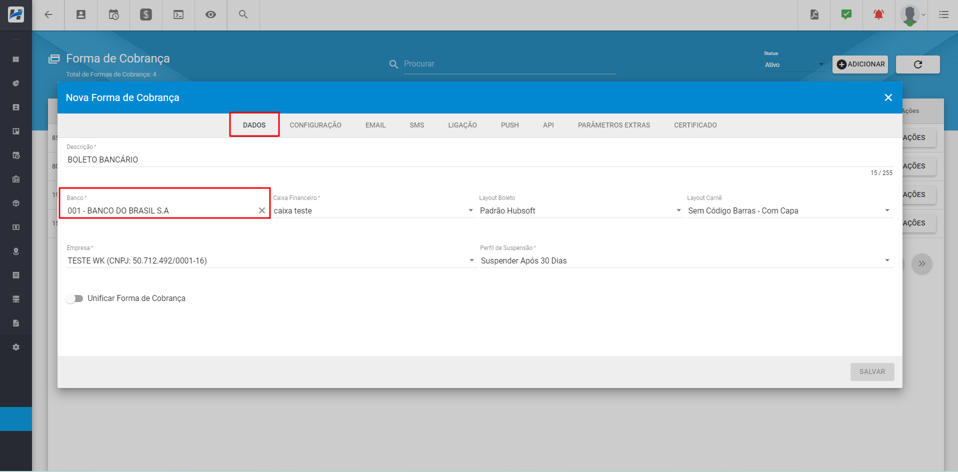 imagem_que_mostra_menu_configuracao_fianceiro_forma_de_cobranca_opcao_adicionar_aba_dados