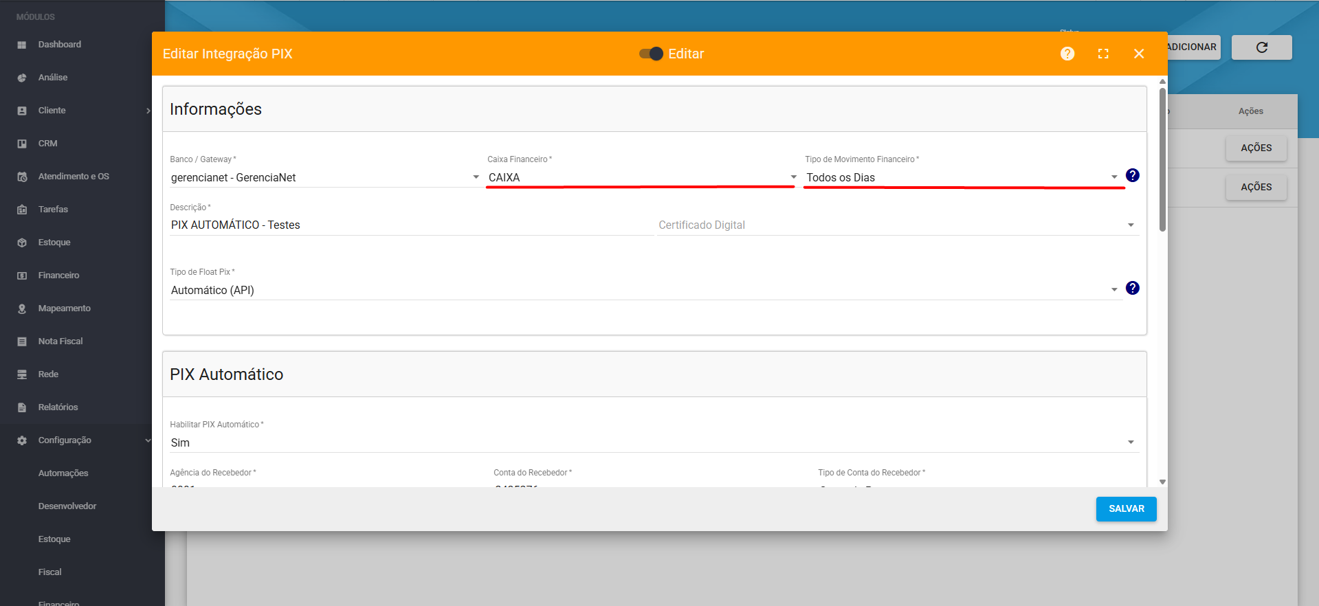 imagem_que_mostra_configuracao_integracao_pix_adicionar_parametros
