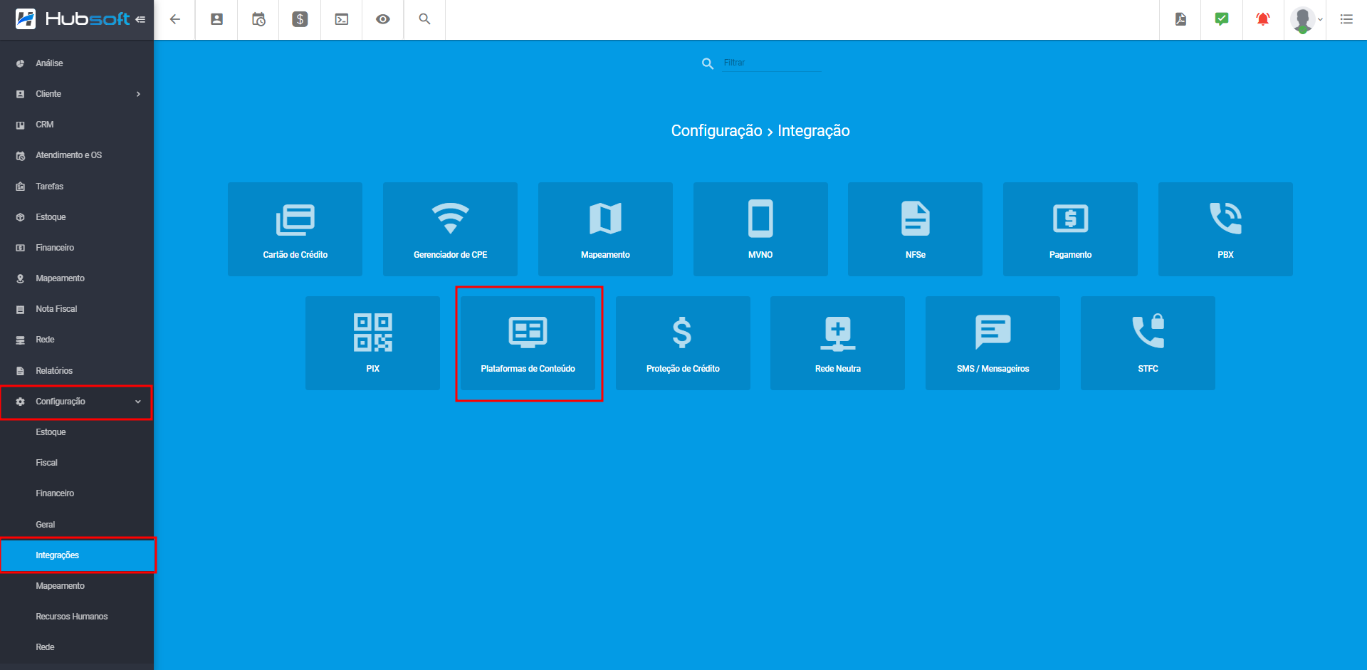 imagem_que_mostra_menu_configuracoes_integracoes_plataformas_de_conteudo