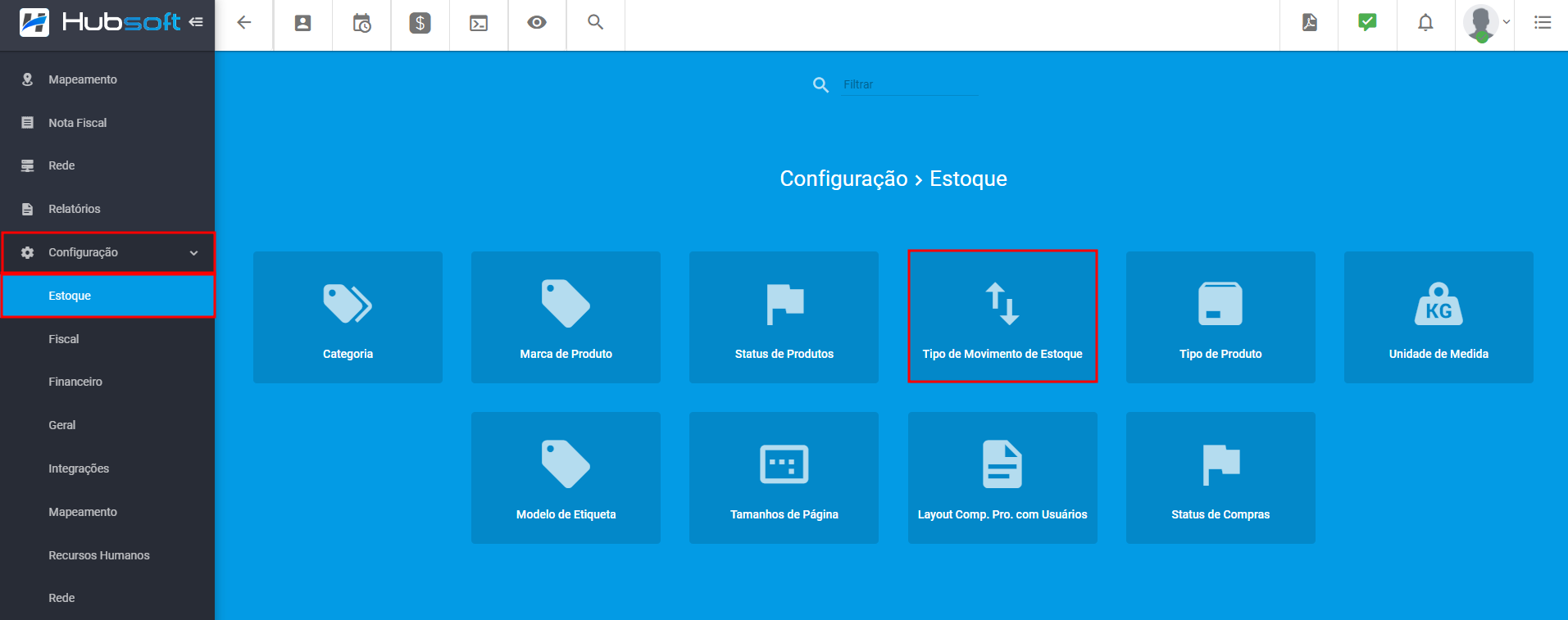 imagem_que_mostra_menu_configuracao_estoque_sistema