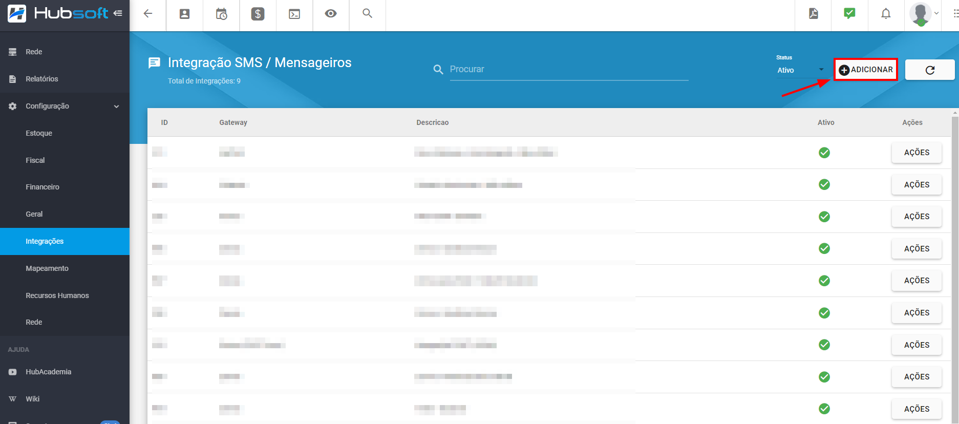 imagem_que_mostra_como_adicionar_uma_nova_integracao_de_sms_mensageiro