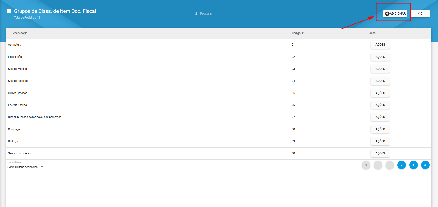 Ilustra_o_painel_de_configuracao_grupo_de_classificacao_de_item_do_documento_fiscal_destacando_botao_de_adicionar
