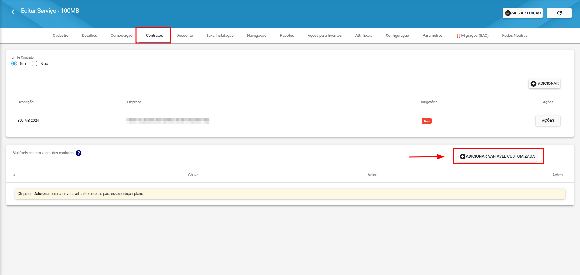 Ilustra_o_modulo_painel_servicos_planos_destacando_tela_editar_servico_aba_contratos_opcao_adicionar_variavel_customizada
