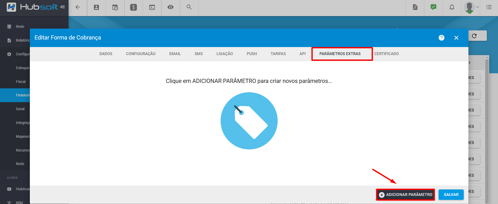 imagem_que_mostra_configuracao_financeiro_forma_de_cobranca_parametros_extras