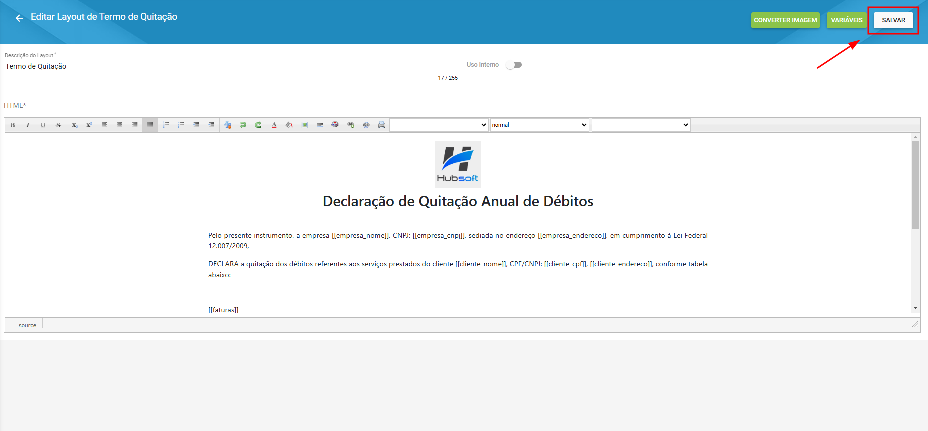 Ilustra_o_painel_de_layout_de_termo_de_quitacao_destacando_o_botao_salvar_novo_layout