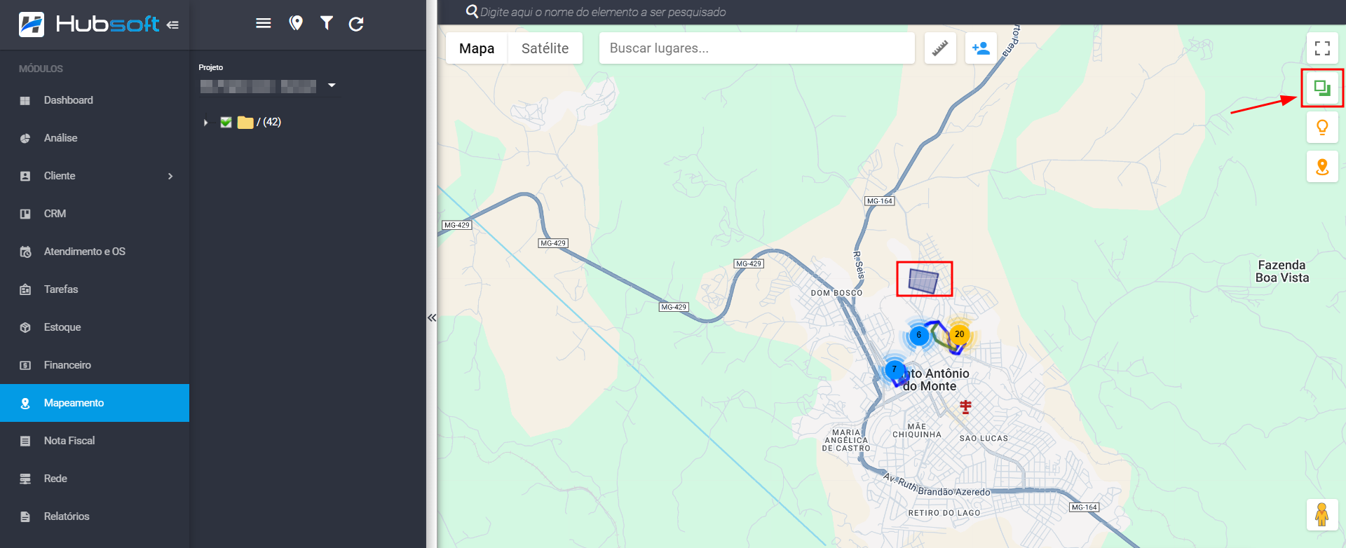 imagem_que_mostra_como_clicar_icone_mostrar_areas_de_cobertura_e_exibicao_da_area_de_cobertura_projeto_mapeamento_projetos