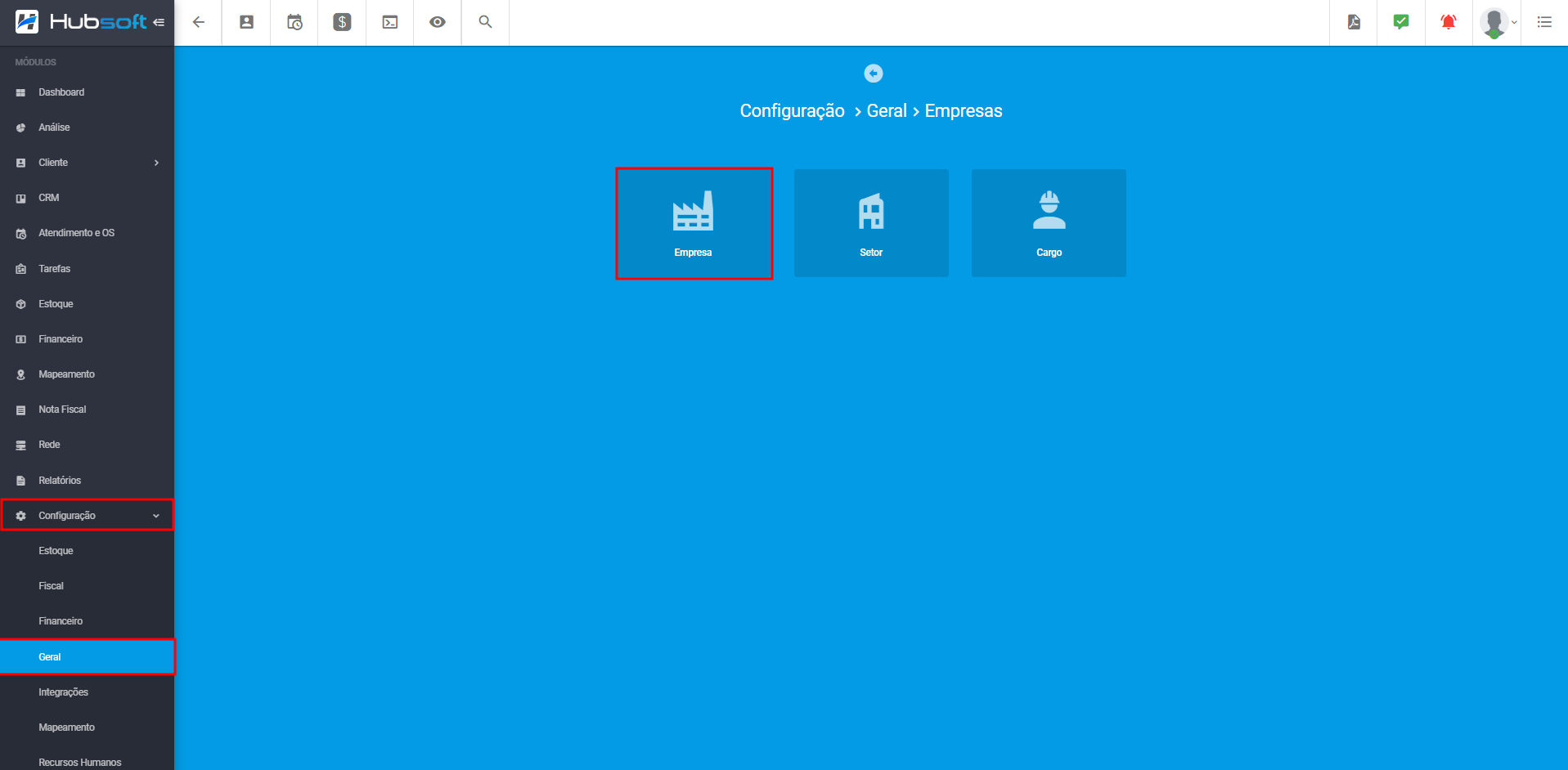 imagem_que_mostra_modulo_configuracao_geral_empresa_destacando_painel_empresa