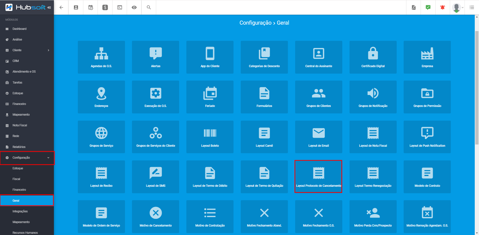 Ilustra_o_painel_de_configuracao_geral_destacando_o_modulo_de_layout_de_protocolo_cancelamento