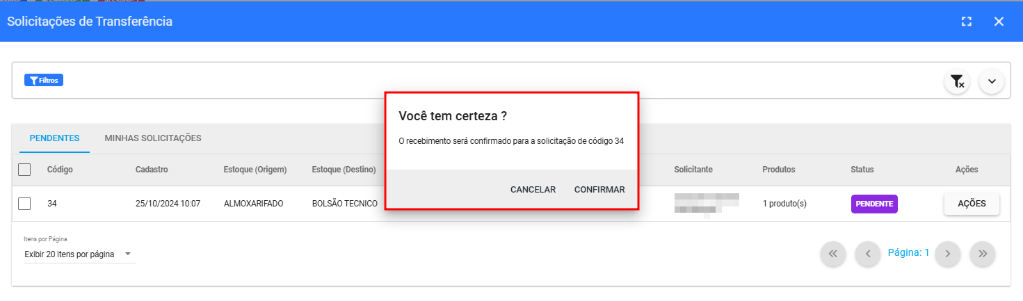 imagem_que_mostra_painel_de_solicitacoes_de_transferencia_destacando_aba_pendentes_confirmarcao_de_recebimento