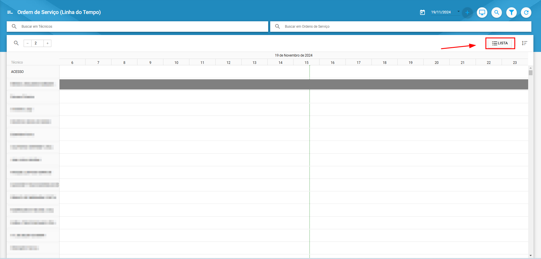 imagem_que_mostra_painel_OS_linha_de_tempo_destacando_botao_lista