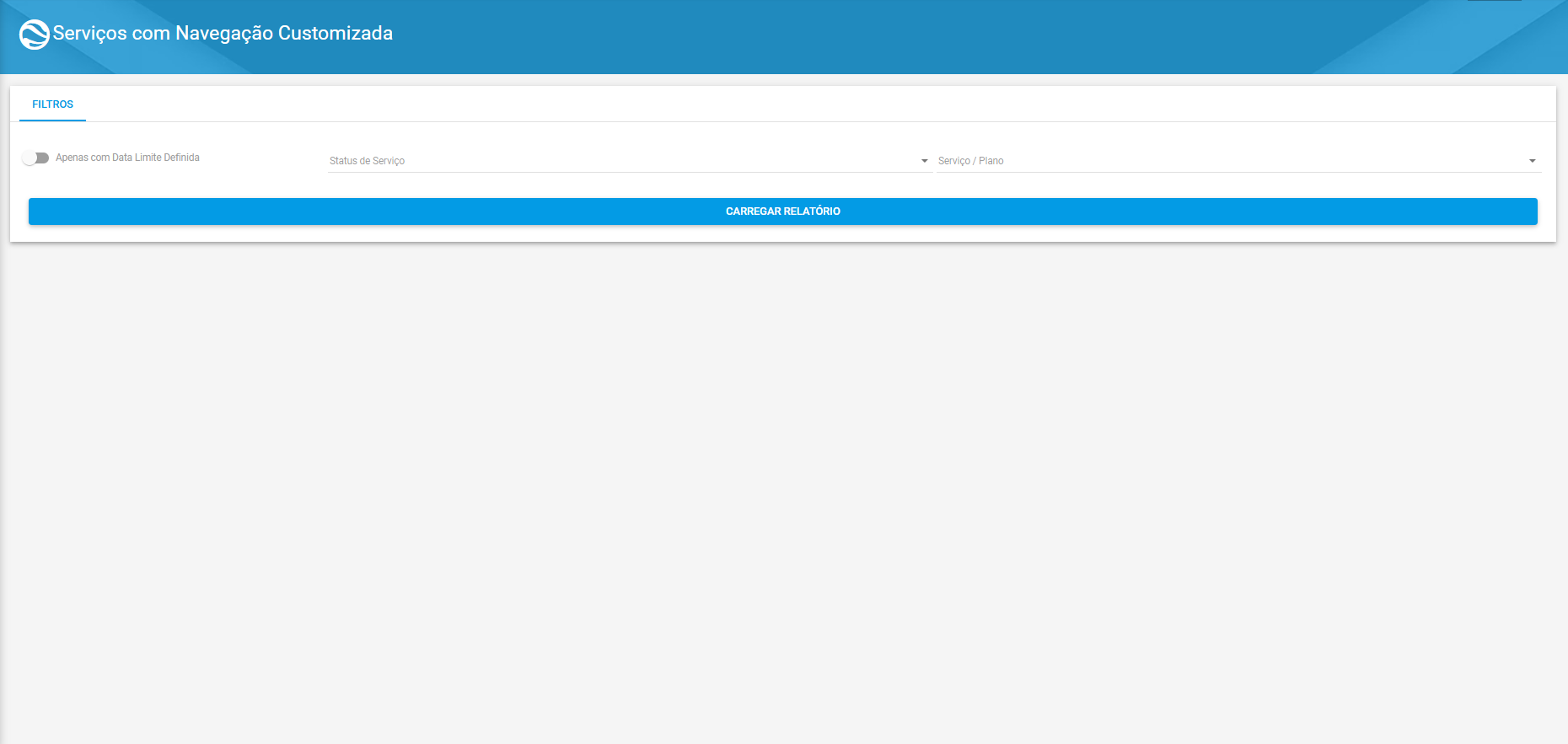 imagem_que_mostra_relatorios_servicos_com_navegacao_customizada_filtros