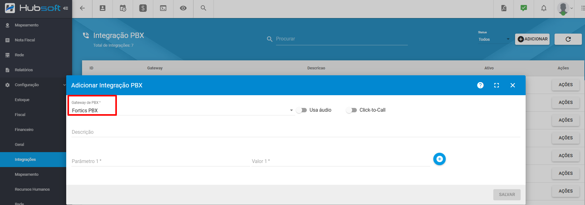 imagem_que_mostra_configuracao_integracoes_pbx_adicionar_fortics