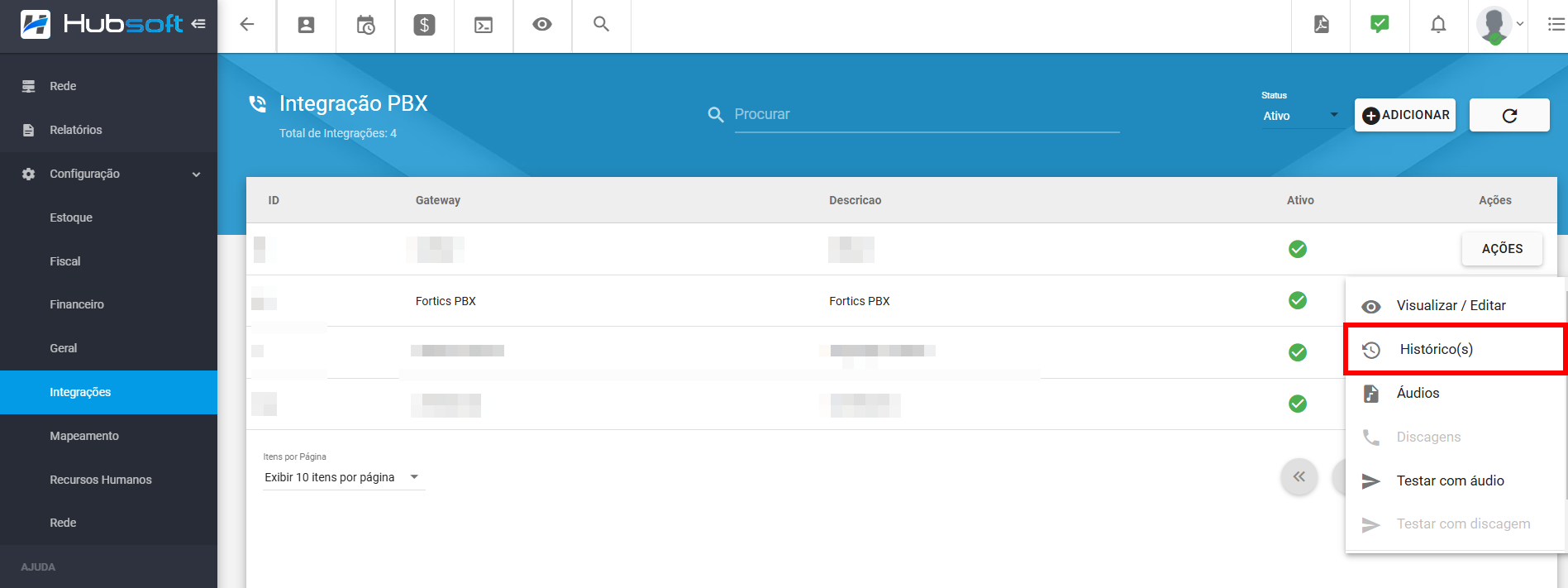 imagem_que_mostra_configuracao_integracoes_pbx_fortics_acoes_historico