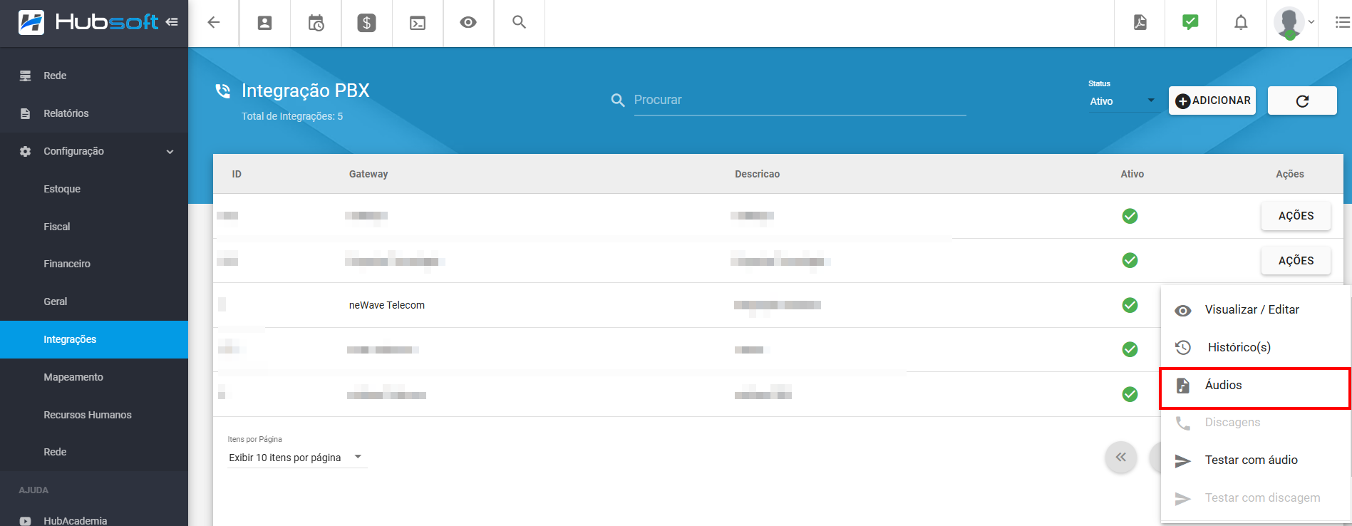 imagem_que_mostra_configuracao_integracoes_pbx_newave_acoes_audios