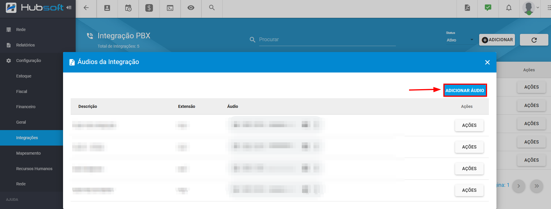 imagem_que_mostra_configuracao_integracoes_pbx_fortics_acoes_audios_adicionar_audio