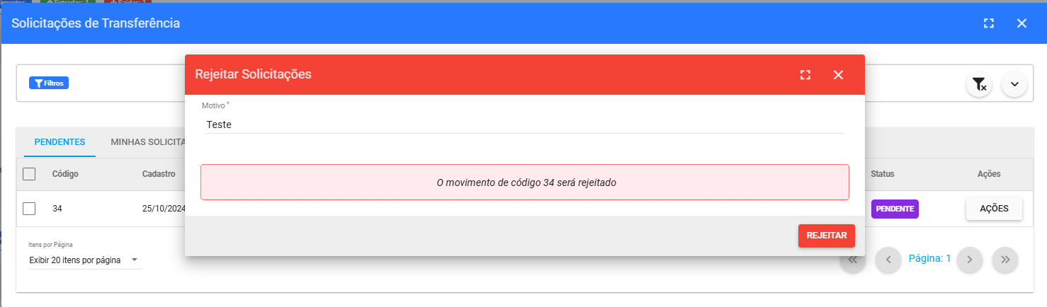 imagem_que_mostra_painel_de_solicitacoes_de_transferencia_destacando_aba_pendentes_motivo_da_rejeicao