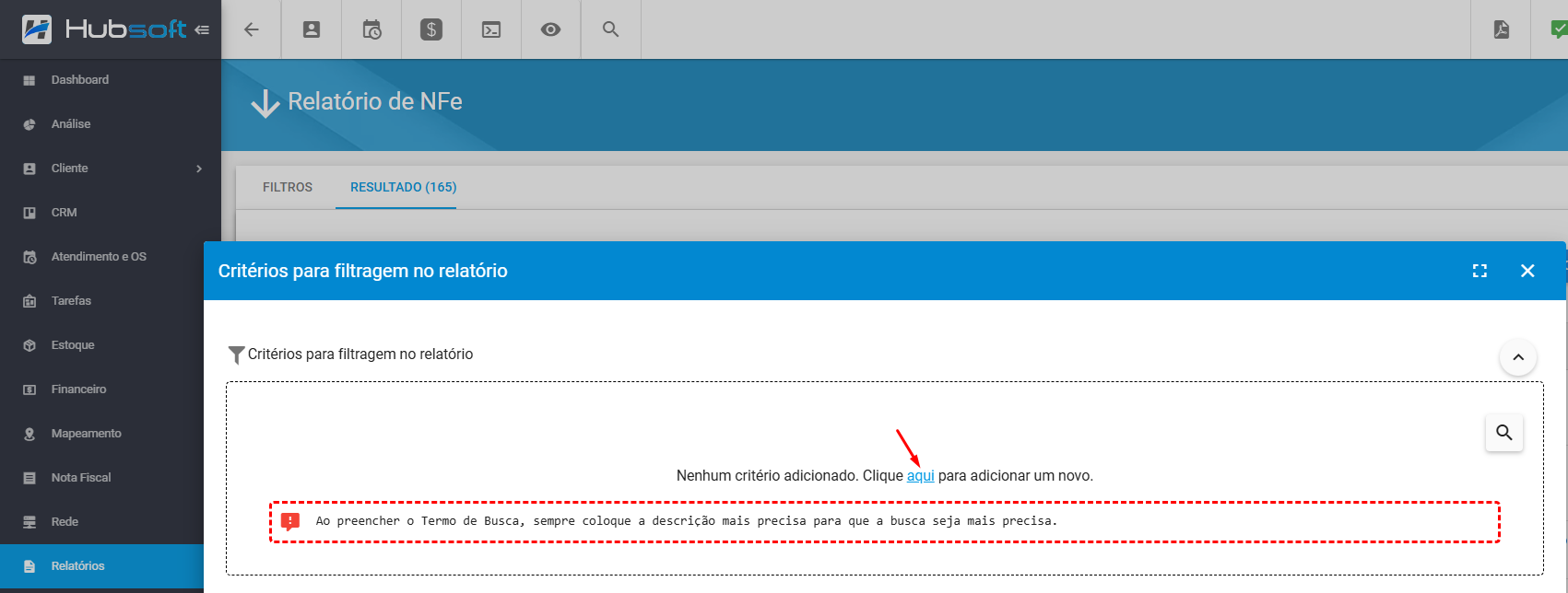 imagem_que_mostra_relatorio_nfe55_criterios_adicionar