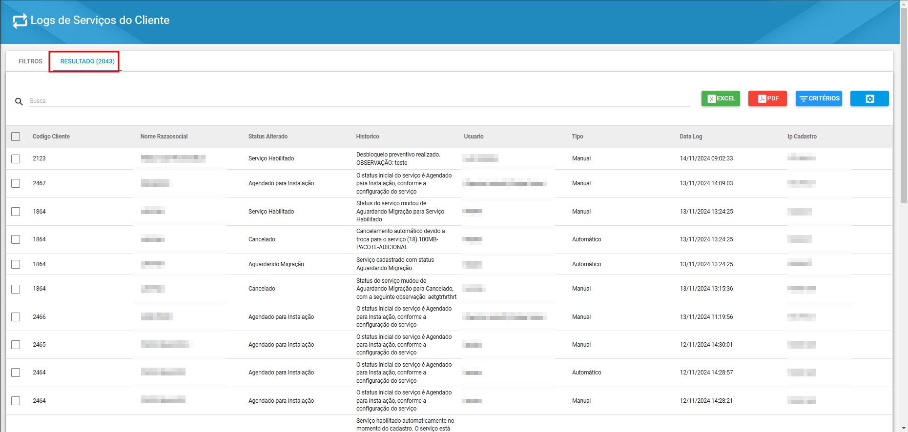 imagem_que_mostra_relatorios_logs_de_servicos_do_cliente_aba_de_resultados