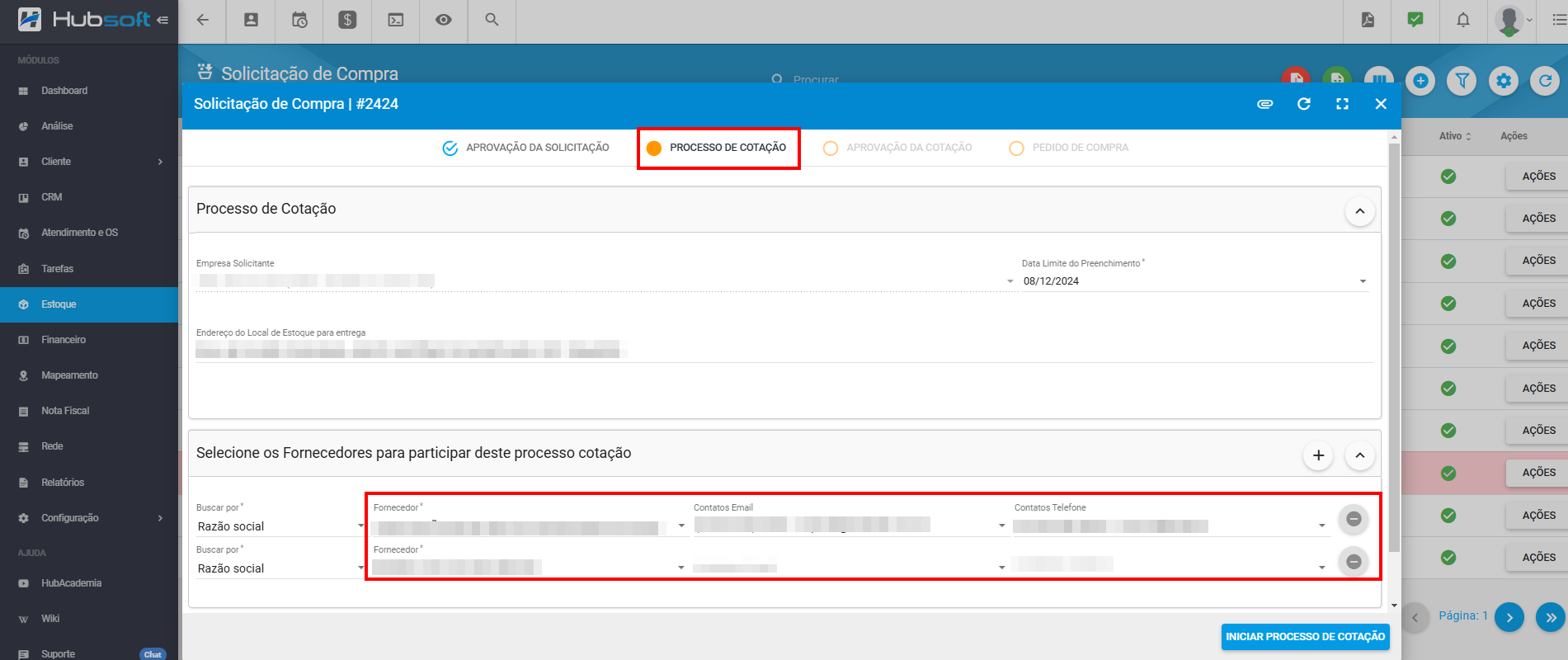 imagem_que_mostra_solicitacoes_de_compras_processo_de_cotacao_selecionando_fornecedores