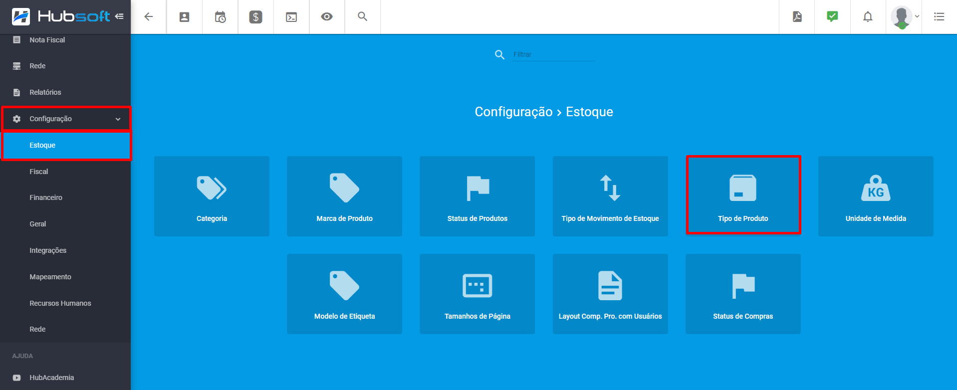 imagem_que_mostra_menu_configuracao_estoque_sistema